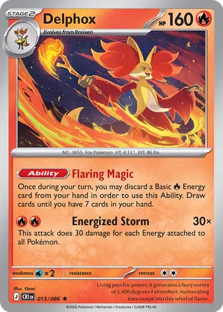 Delphox (Chaos Rising 013/086)