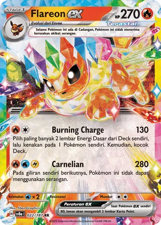Flareon ex (Terastal Festival ex 022/187)