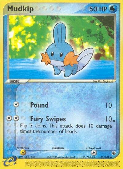60/109 Mudkip RS Common