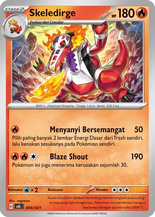 Skeledirge (Fuecoco & Ampharos ex Starter Deck ex 004/021)