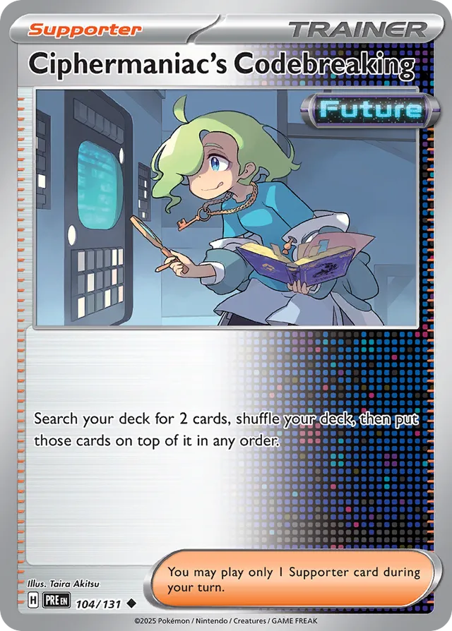 Ciphermaniac's Codebreaking Prismatic Evolutions 104/131 Uncommon