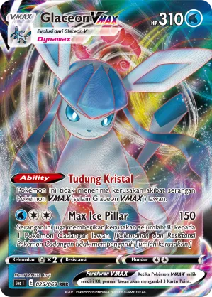 Glaceon VMAX (Eevee Heroes 025/069)
