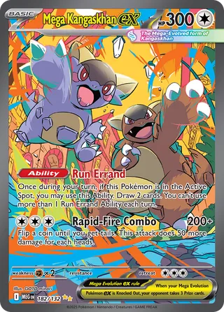 182/132 Mega Kangaskhanex MEG Special Illustration Rare