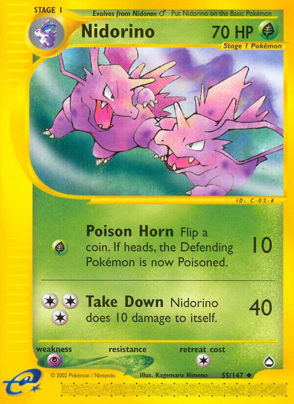 55/147 Nidorino AQ Uncommon