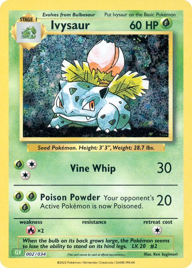 Ivysaur Venusaur & Lugia ex Deck 002/034