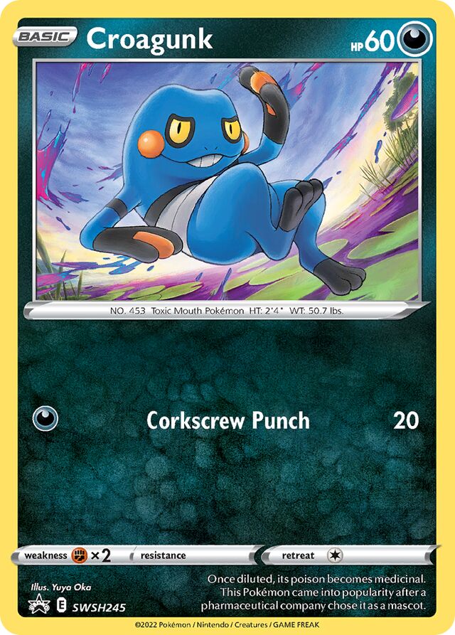 SWSH245 Croagunk SSP PROMO