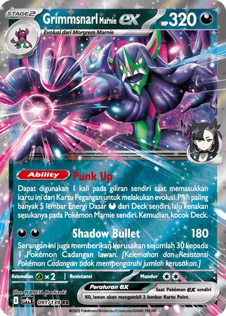 Marnie's Grimmsnarl ex (Bonds of Destiny 091/139)