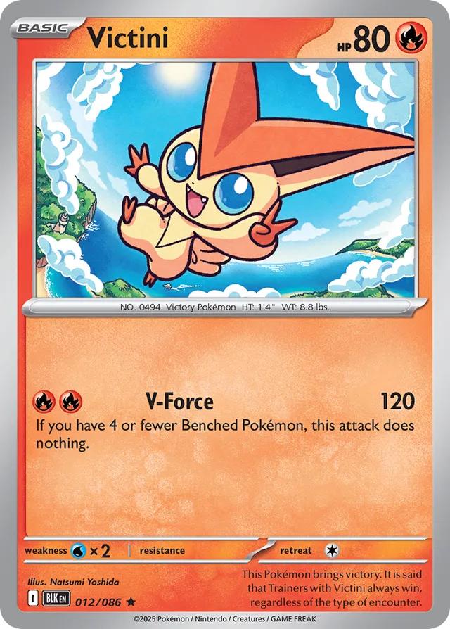 012/086 Victini BLK Rare