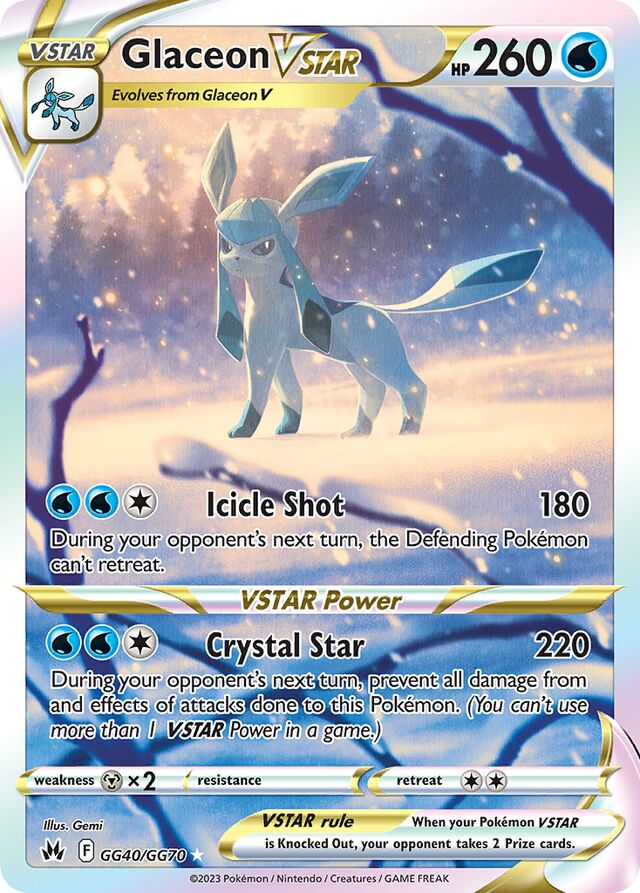 GlaceonVSTAR Crown Zenith GG40/GG70 GGU