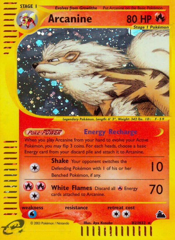 H2/H32 Arcanine SK Rare Holo