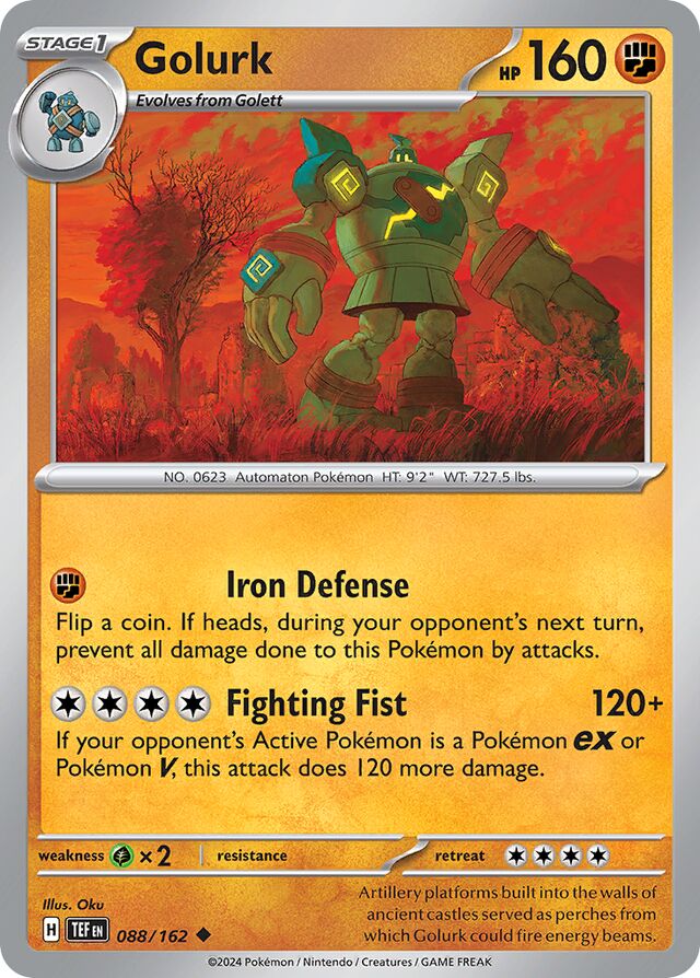088/162 Golurk TEF Uncommon