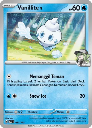 N's Vanillite (MEGA Dream ex 037/193)