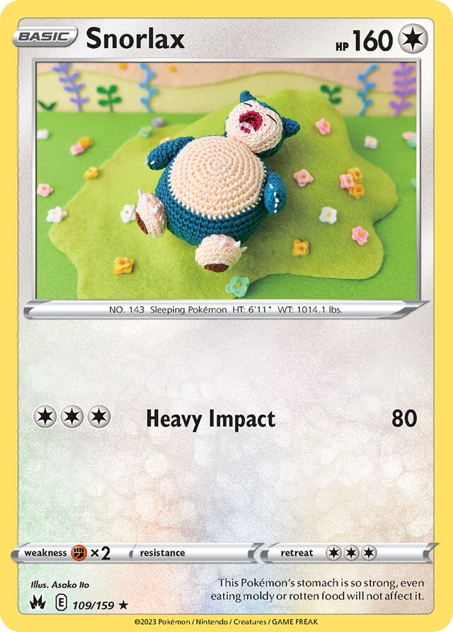 Snorlax Crown Zenith 109/159 Rare