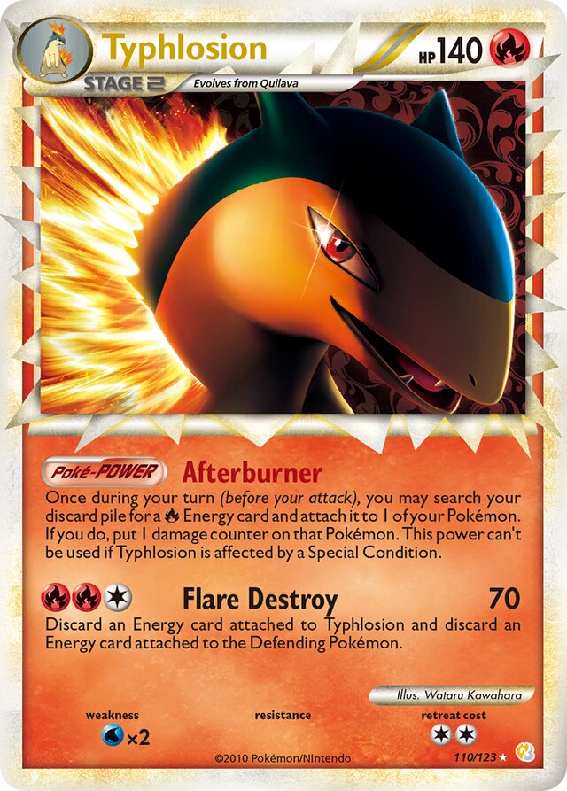 Typhlosion HeartGold & SoulSilver 110/123 SuperRare Holo