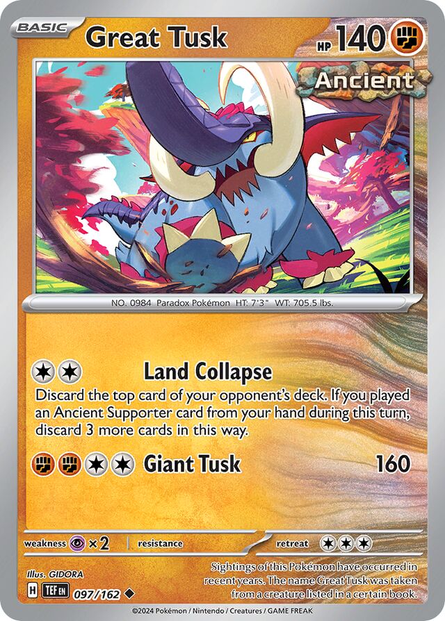097/162 Great Tusk TEF Uncommon