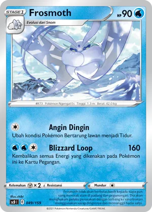 Frosmoth (Strength V Starter Deck 049/159)