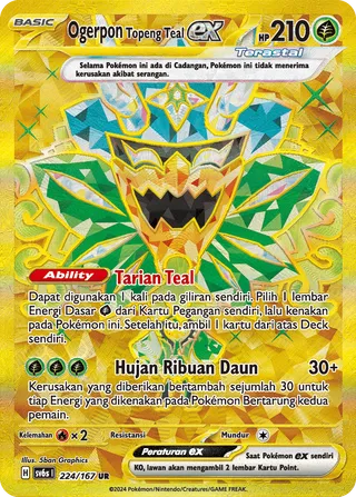 Teal Mask Ogerpon ex (Transfiguration Mask 224/167)