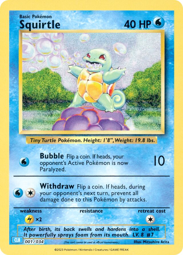 Squirtle Blastoise & Suicune ex Deck 001/034