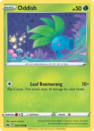 Oddish (Crown Zenith 001/159)