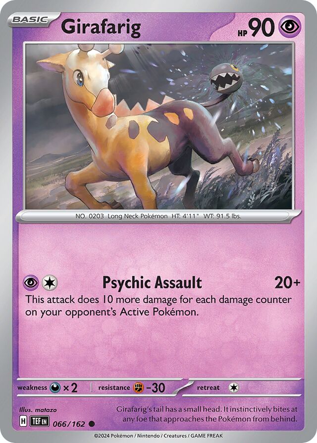 066/162 Girafarig TEF Common