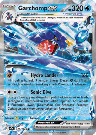 Garchomp ex (Black Shine 028/170)