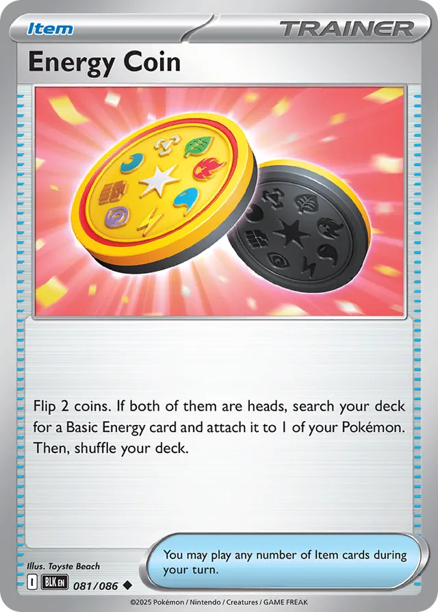 Energy Coin Black Bolt 081/086 Uncommon
