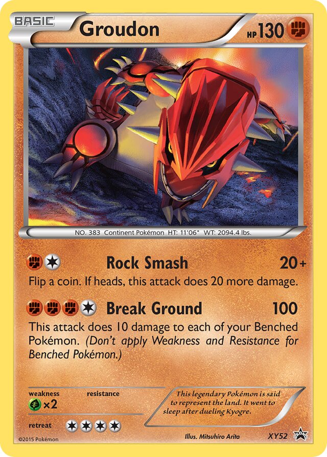 Groudon XY Black Star Promos XY52 PROMO