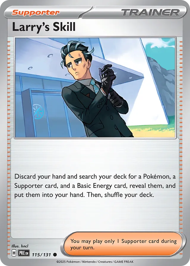 Larry's Skill Prismatic Evolutions 115/131 Common
