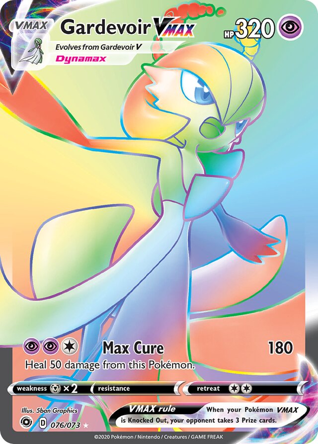 GardevoirVMAX Champion's Path 076/073 Rare Rainbow