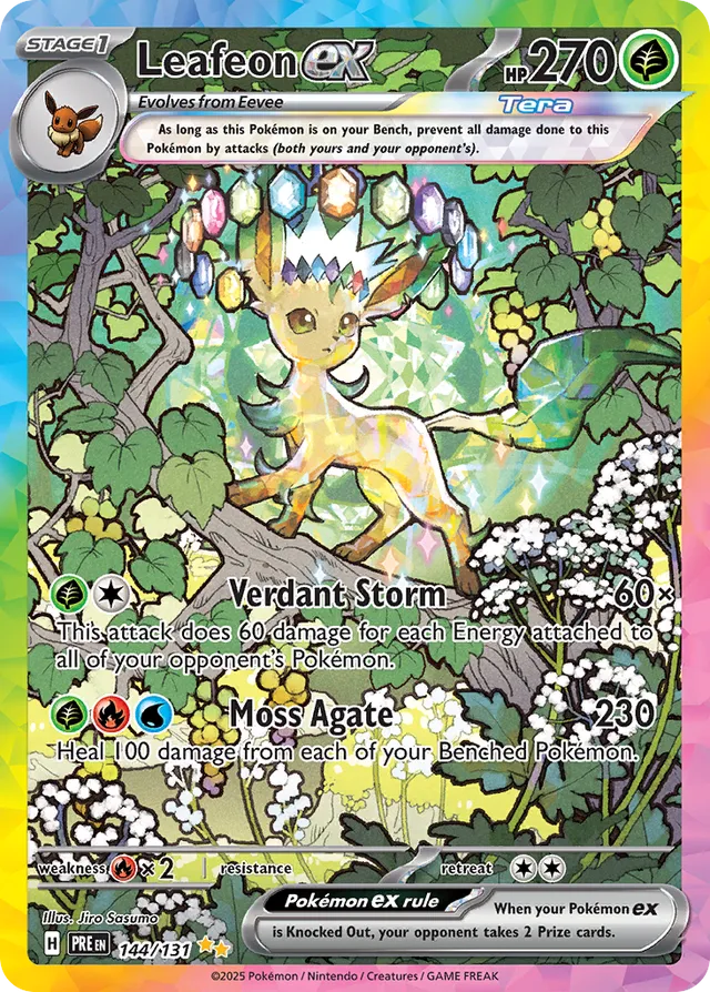 Leafeonex Prismatic Evolutions 144/131 Special Illustration Rare