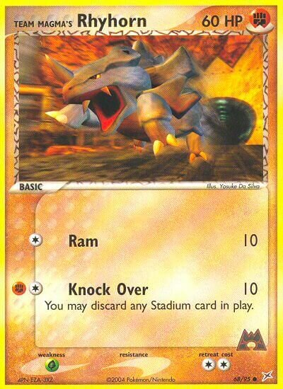 68/95 Team Magma's Rhyhorn MA Common