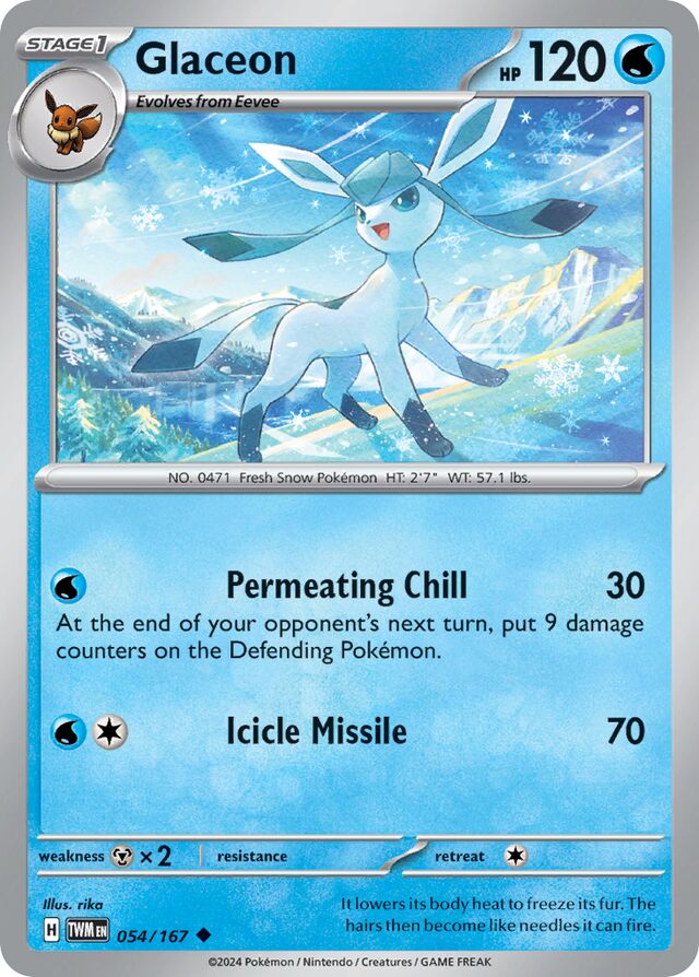 054/167 Glaceon TWM Uncommon