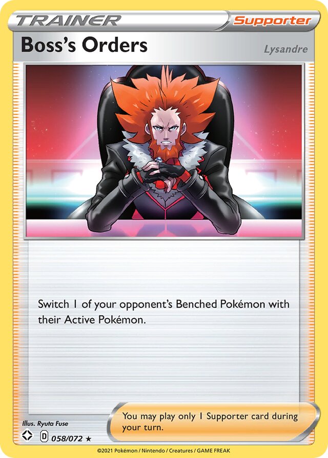 Boss's Orders [Lysandre] Shining Fates 058/072 Rare