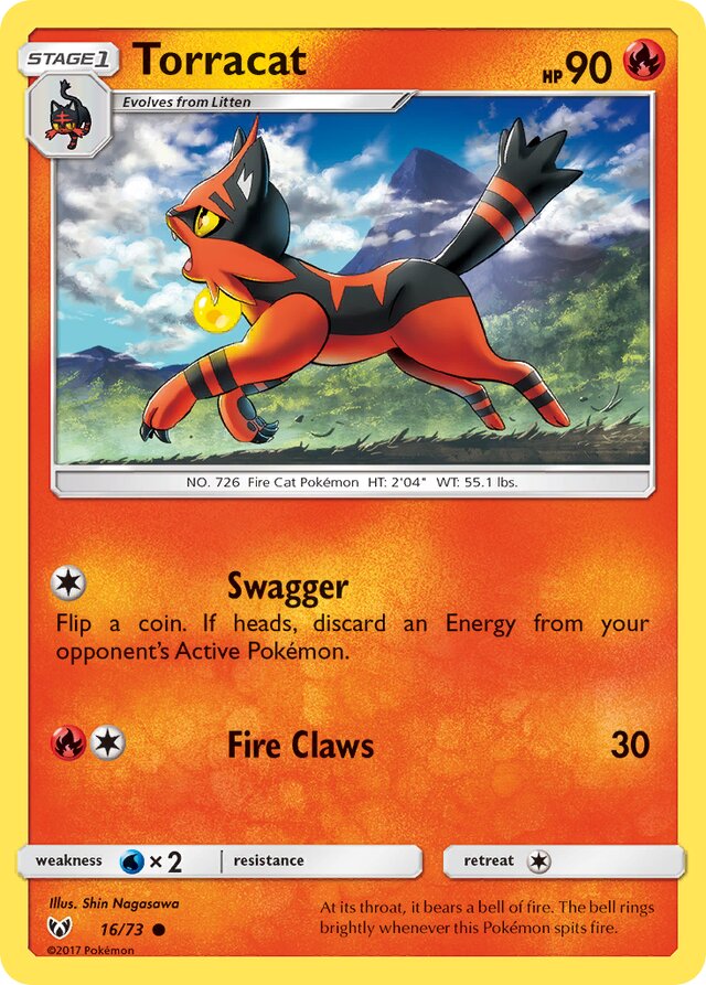 Torracat Shining Legends 16/73 Common