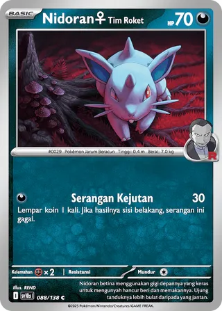 Team Rocket's Nidoran ♀ (Presence of Champions 088/138)