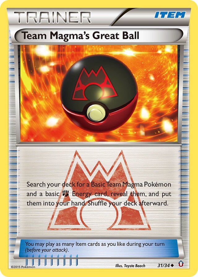 Team Magma's Great Ball Double Crisis 31/34 Uncommon