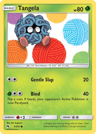 Tangela (Lost Thunder 1/214)