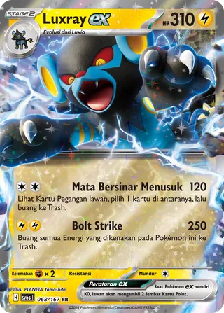 Luxray ex (Transfiguration Mask 068/167)