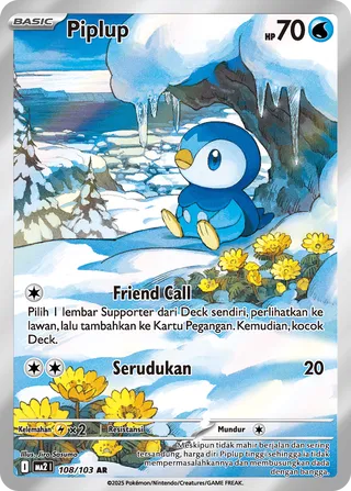 Piplup (Blue Blaze 108/103)