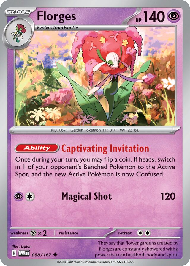 Florges Twilight Masquerade 088/167 Uncommon