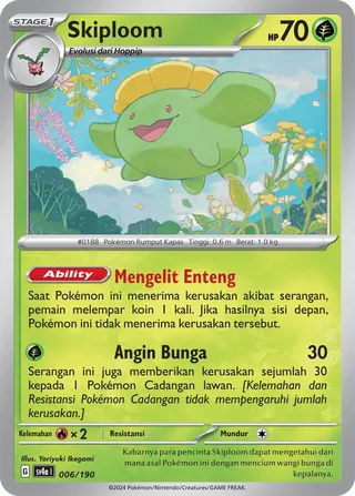 Skiploom (Shiny Treasure ex 006/190)