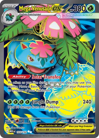 155/132 Mega Venusaurex MEG Ultra Rare