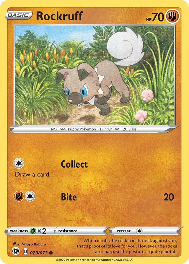 Rockruff Champion's Path 029/073 Common