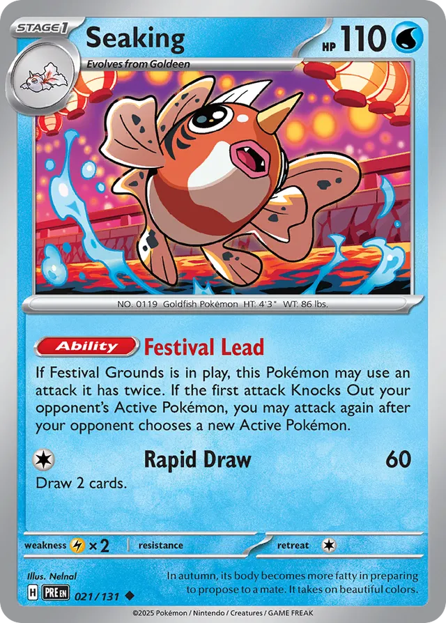 Seaking Prismatic Evolutions 021/131 Uncommon