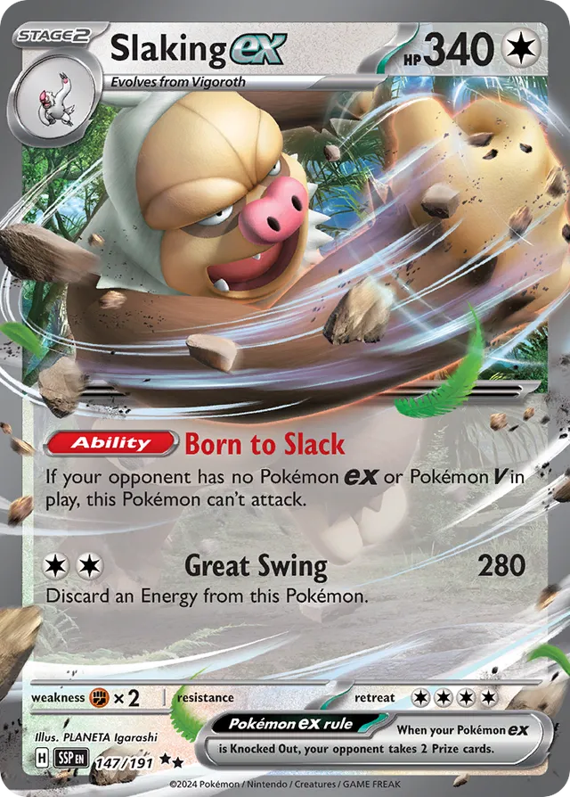 Slakingex Surging Sparks 147/191 Double Rare