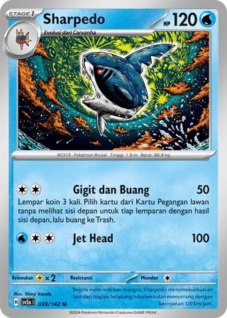 Sharpedo (Ace Paradox 039/142)