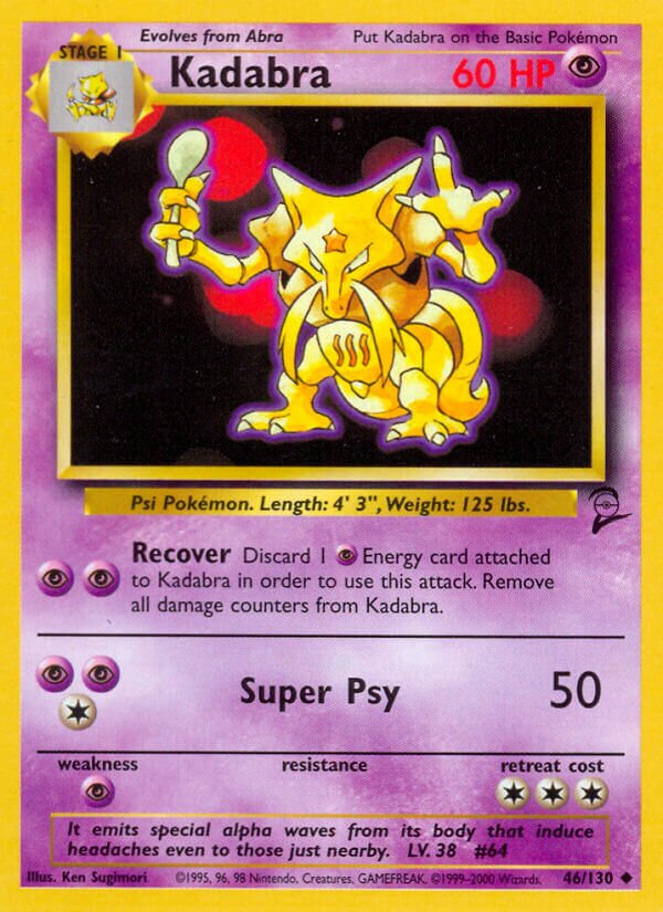 Kadabra Base 2 46/130 Uncommon