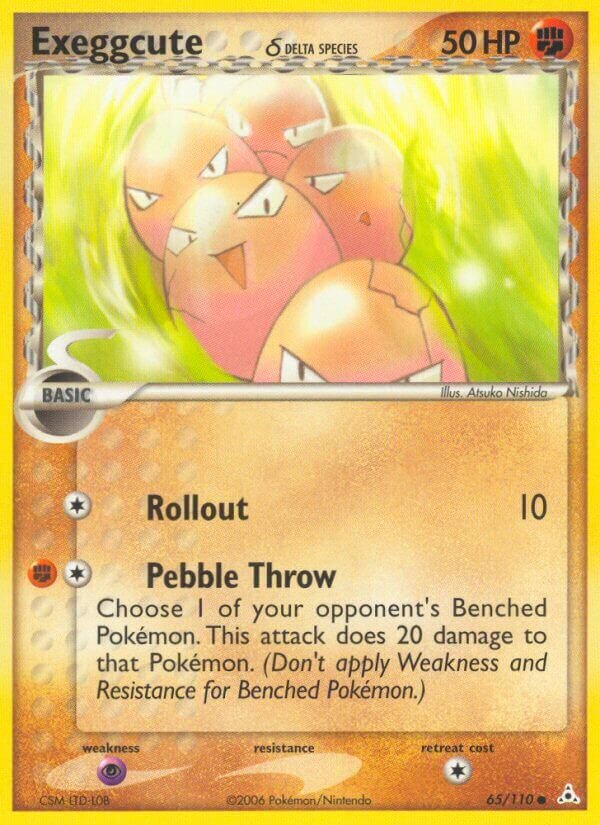 Exeggcute (Delta Species) 65/110 3 EX HOLON PHANTOMS COMMON PTCG