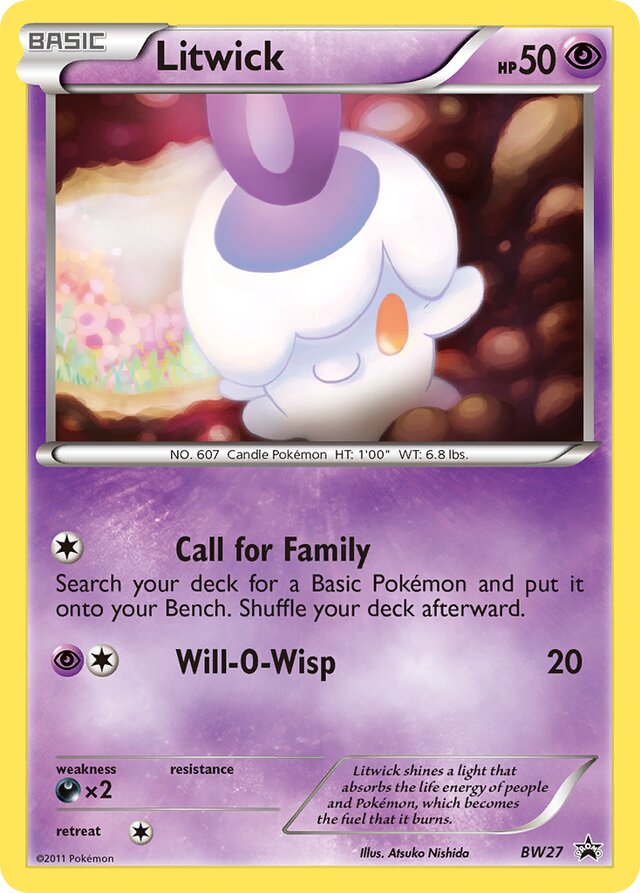 Litwick BW Black Star Promos BW27 PROMO