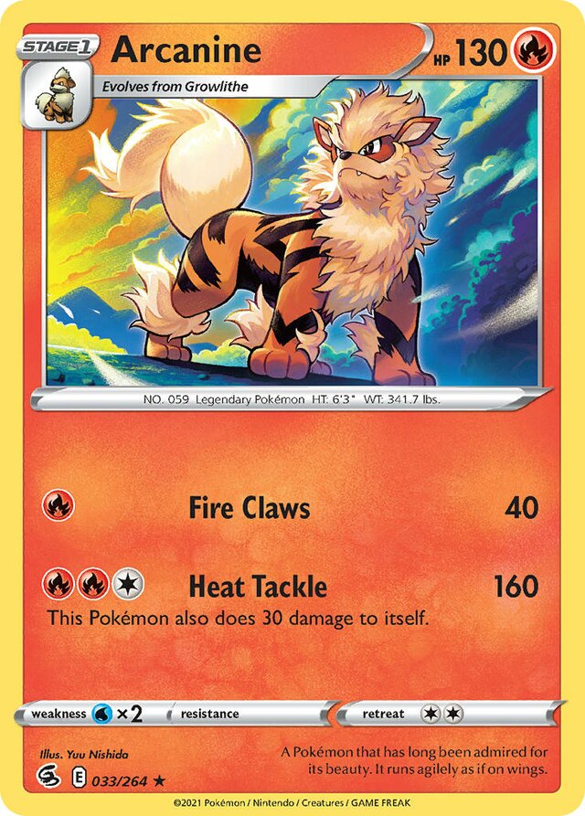 033/264 Arcanine FST Rare